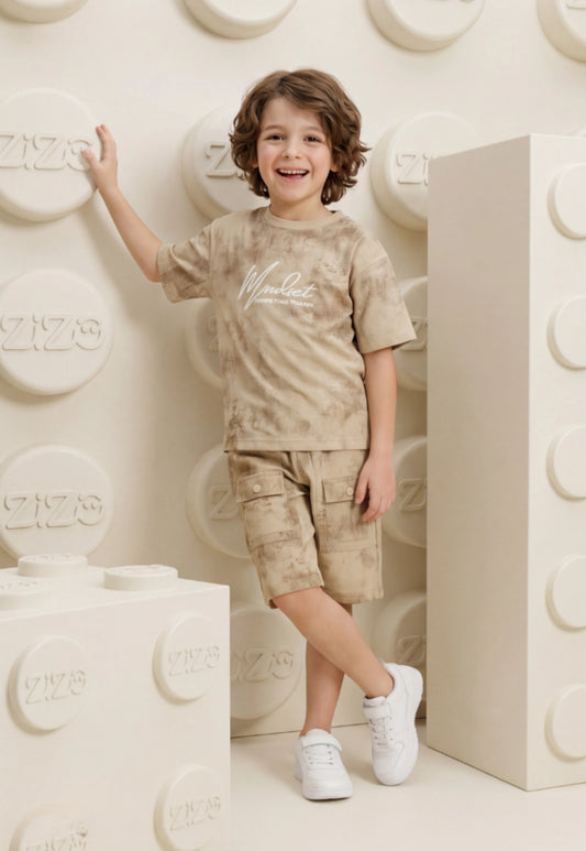 Summer two-piece boys' set, 100% cotton (Summer Breeze Set)