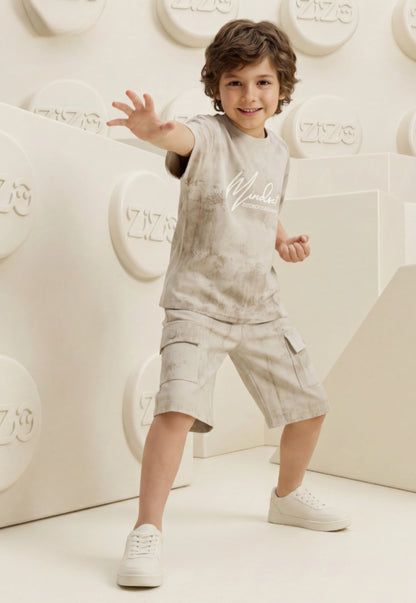 Summer two-piece boys' set, 100% cotton (Summer Breeze Set)