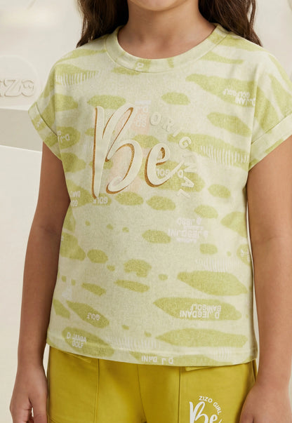 طقم بناتي صيفي قطعتين قطن %100 (Be Original Set)