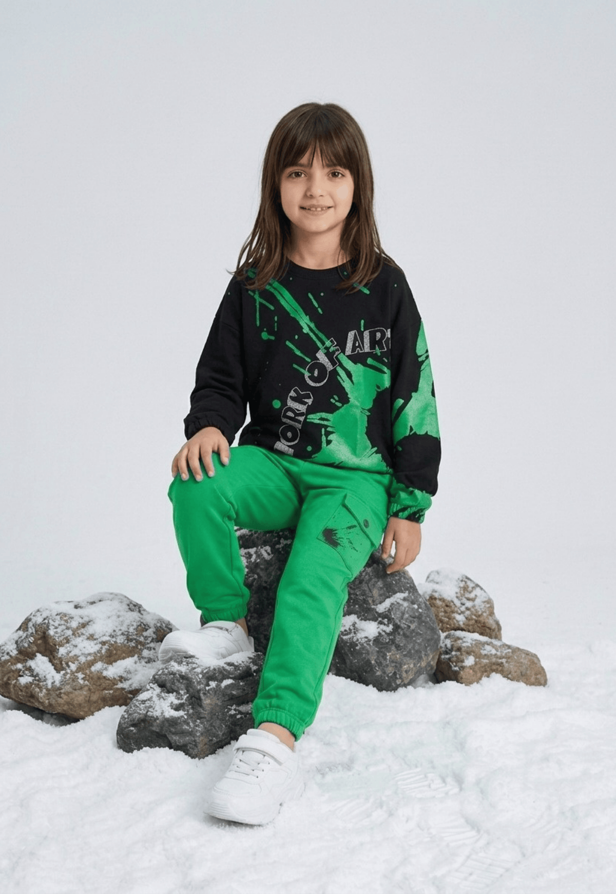 Girls' 3-piece pajama set (857)