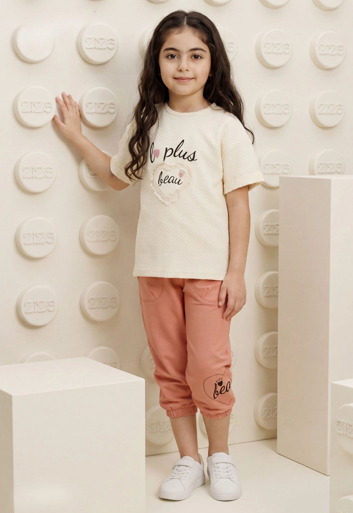 Girls' pajama set is designed for ages 6 to 12 years 745