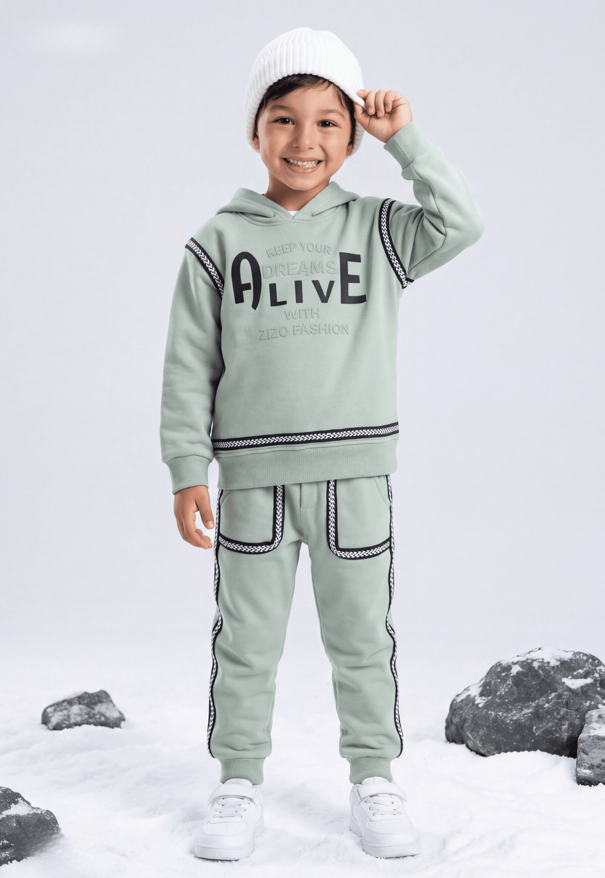 Girls' 3-piece pajama set (1803)