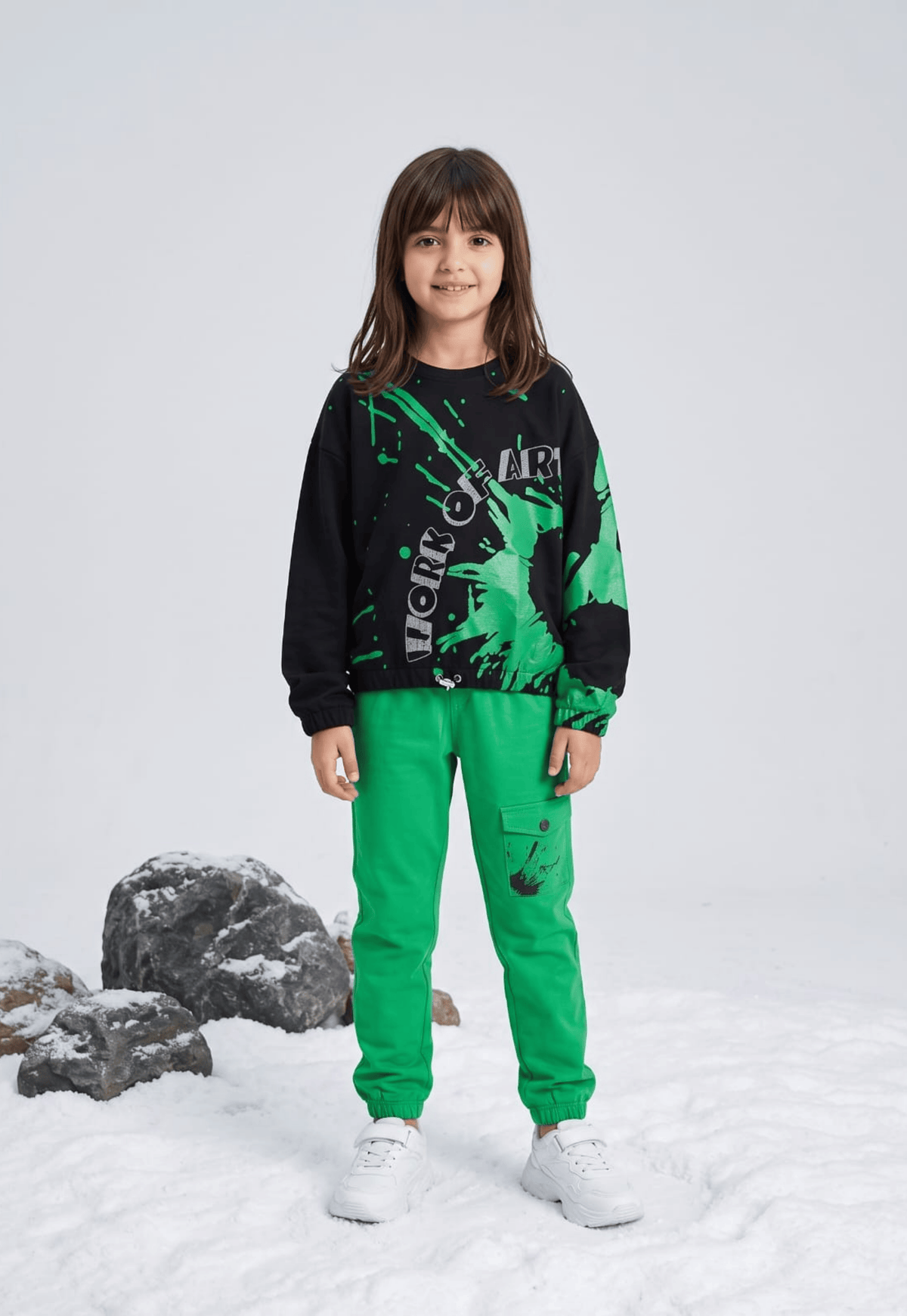 Girls' 3-piece pajama set (857)