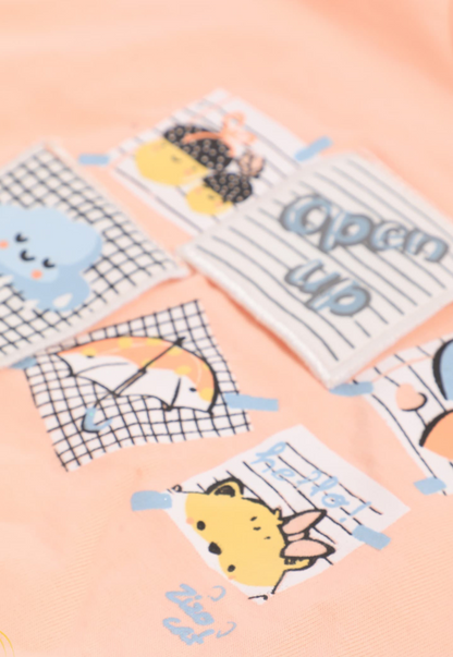 A delightful baby girl's pajama set designed for ages 9 to 18 months.1088