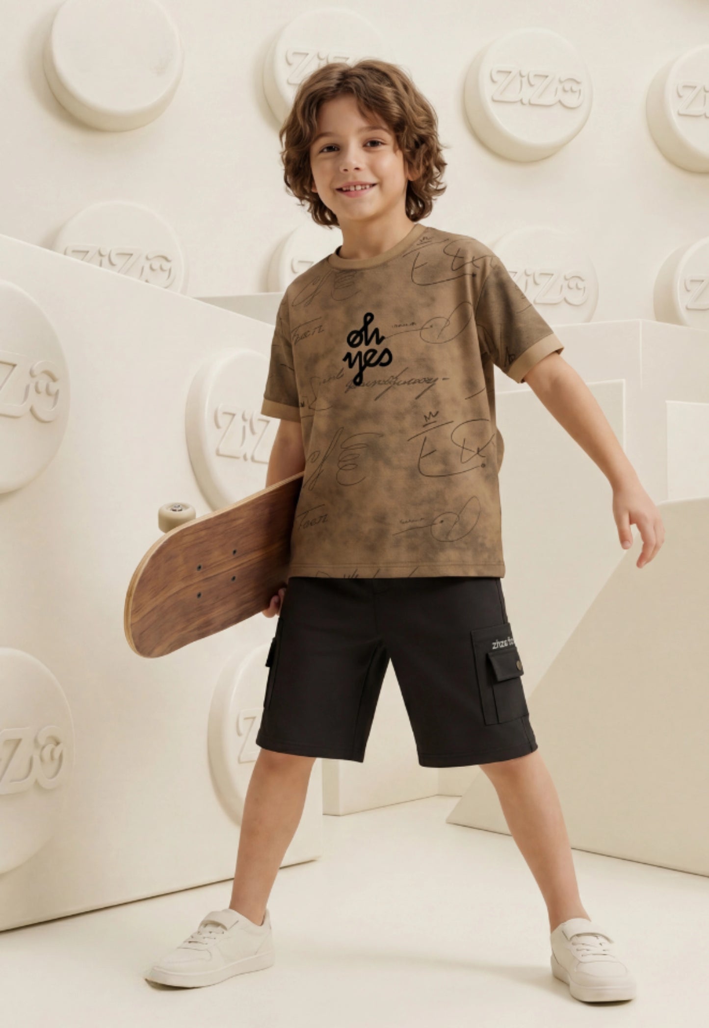 طقم اولادي صيفي قطعتين قطن %100 (Oh Yes Cargo Set)