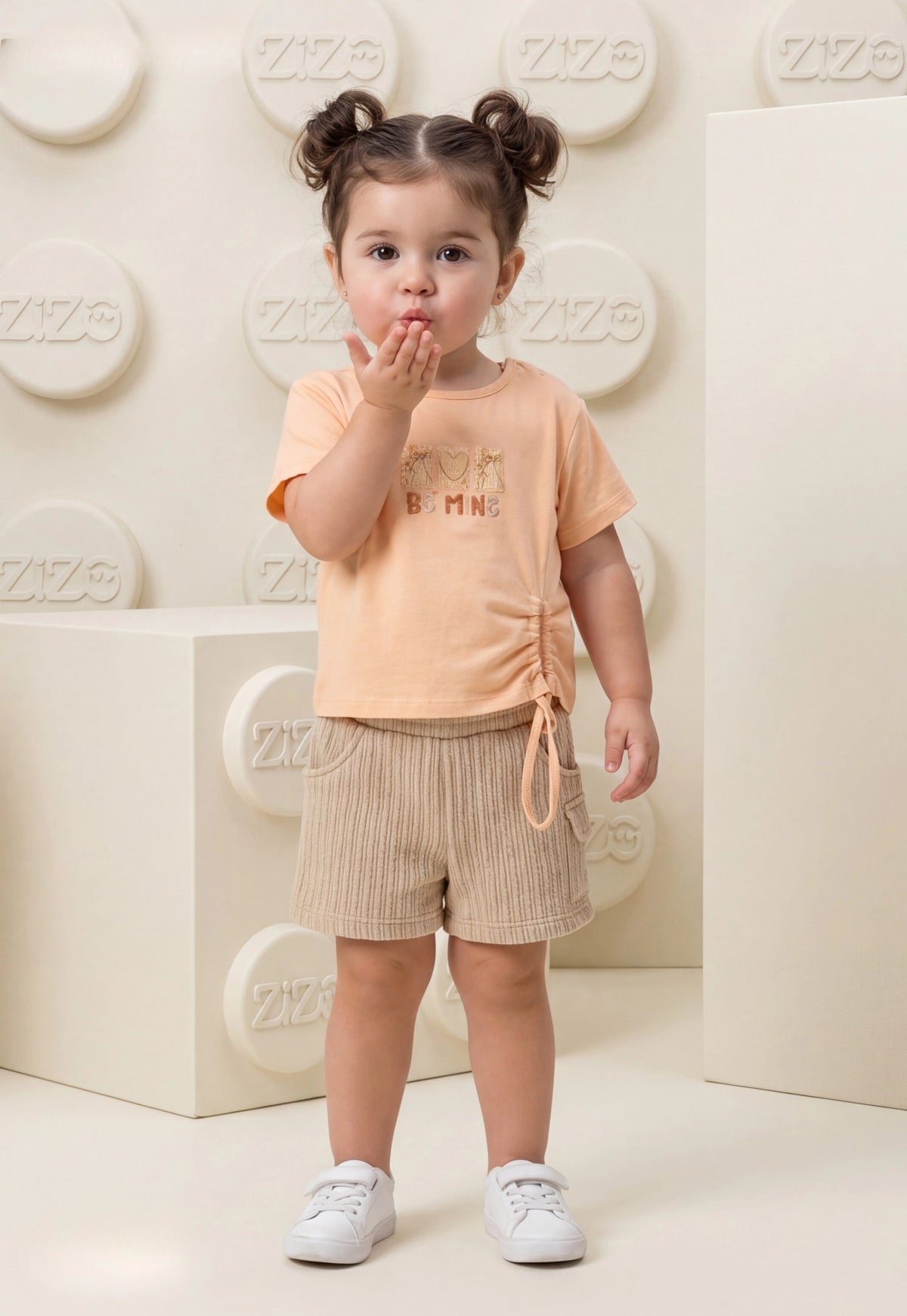 A delightful baby girl's pajama set designed for ages 9 to 18 months.1088