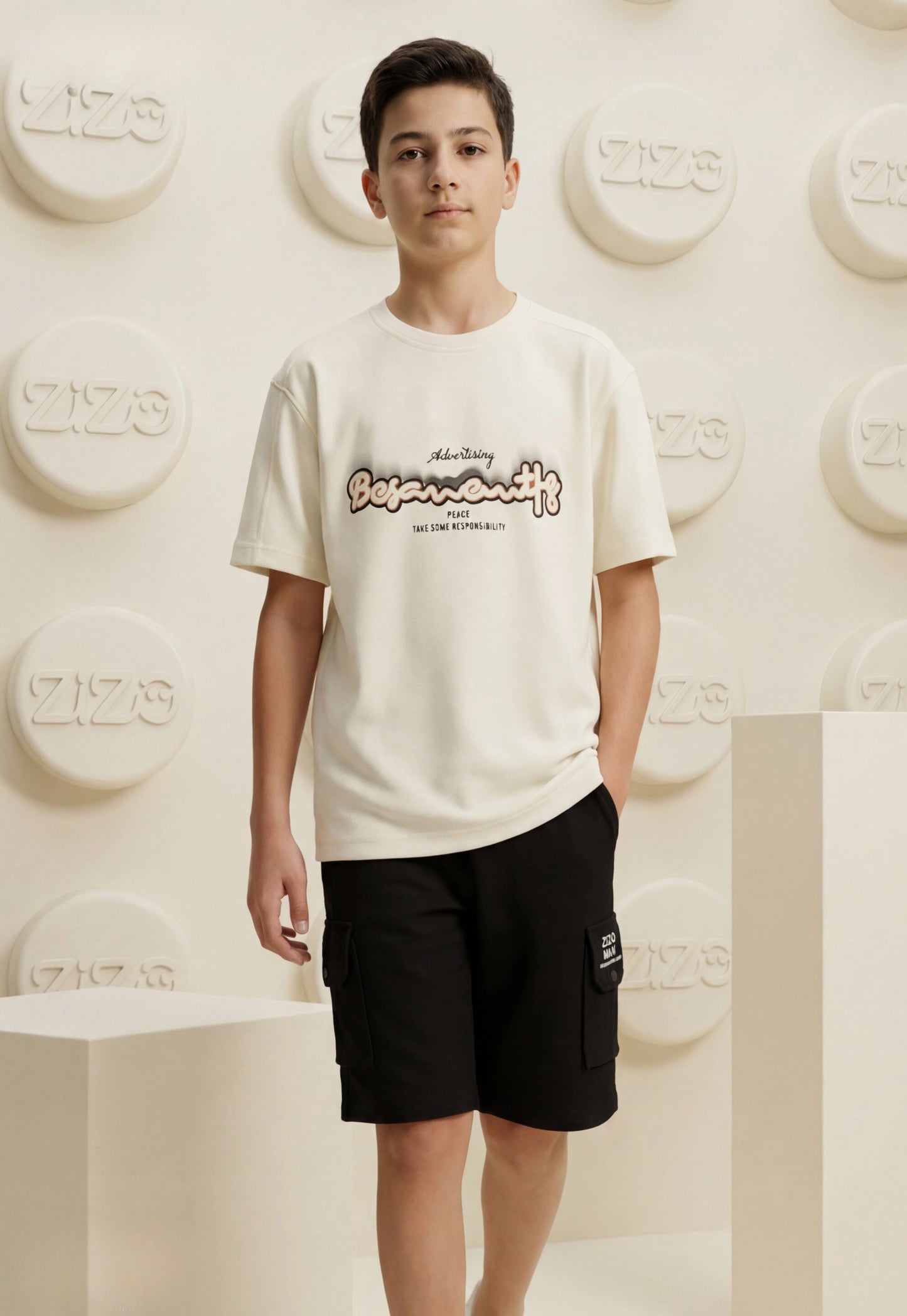 Summer two-piece boys' set, 100% cotton (Summer Breeze Set)