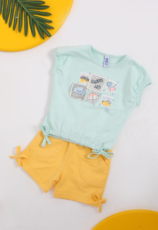 A delightful baby girl's pajama set designed for ages 9 to 18 months.1088