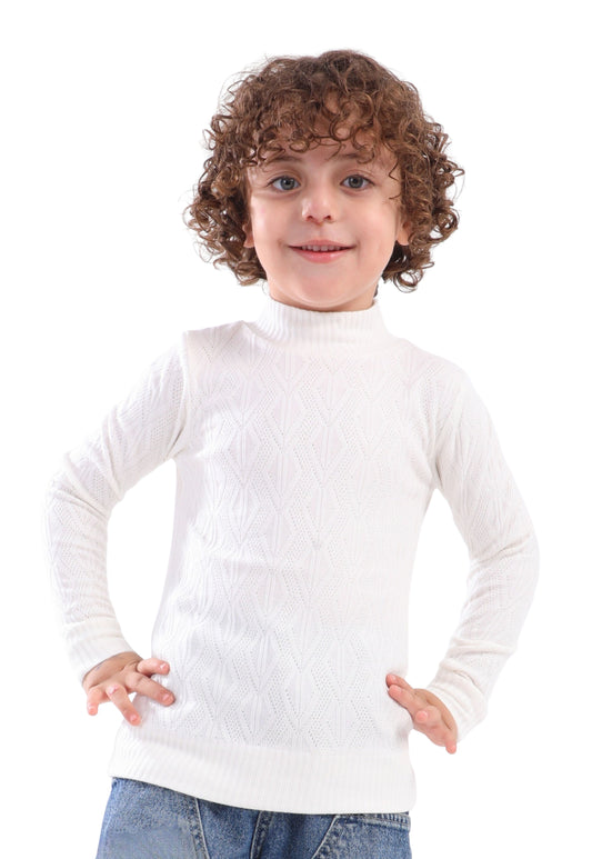 بلوفر أولادي شتوي تريكو سادة (333)