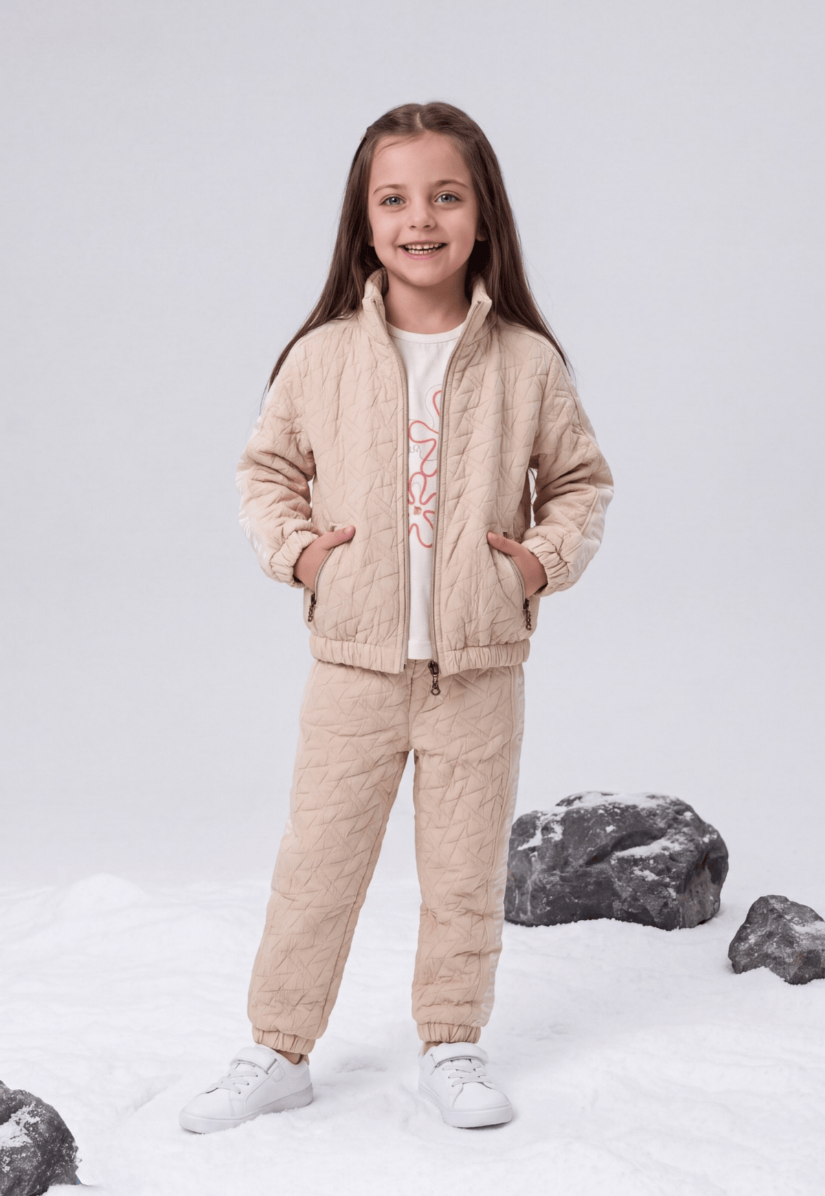 Girls' winter pajamas, 3 pieces (819)