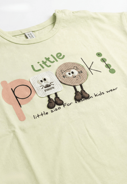 طقم أولادي صيفي قطعتين قطن %100 (Little Pookie Set)