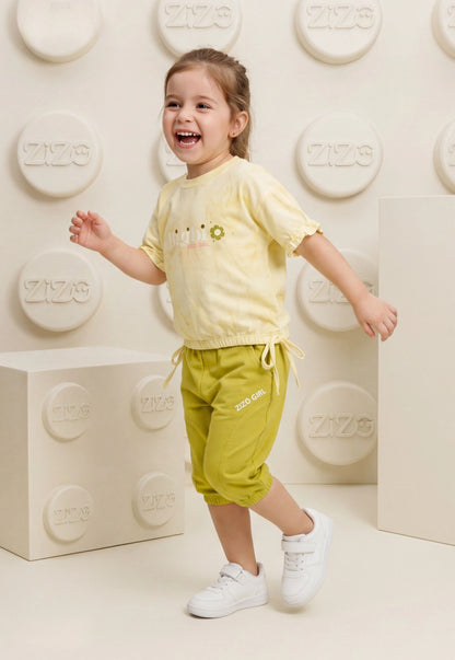 Girls' pajama set is designed for ages 6 to 12 years 745