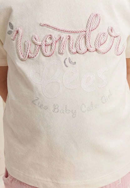طقم بناتي صيفي قطعتين قطن %100 (Wonder Bees Set)