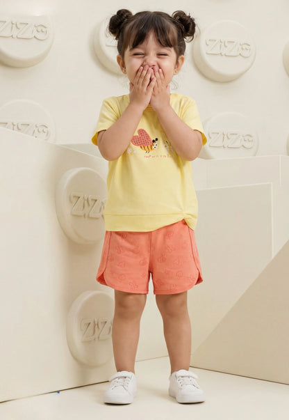 A delightful baby girl's pajama set designed for ages 9 to 18 months.1088