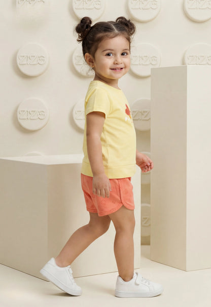 A delightful baby girl's pajama set designed for ages 9 to 18 months.1088