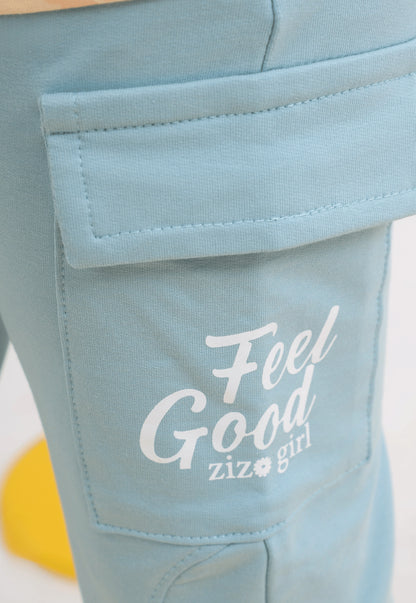 طقم بناتي صيفي قطعتين قطن %100 (Feel Good Set)