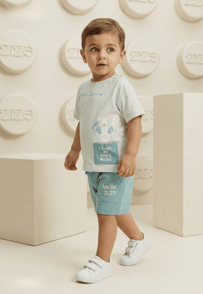 A delightful baby girl's pajama set designed for ages 9 to 18 months.1088