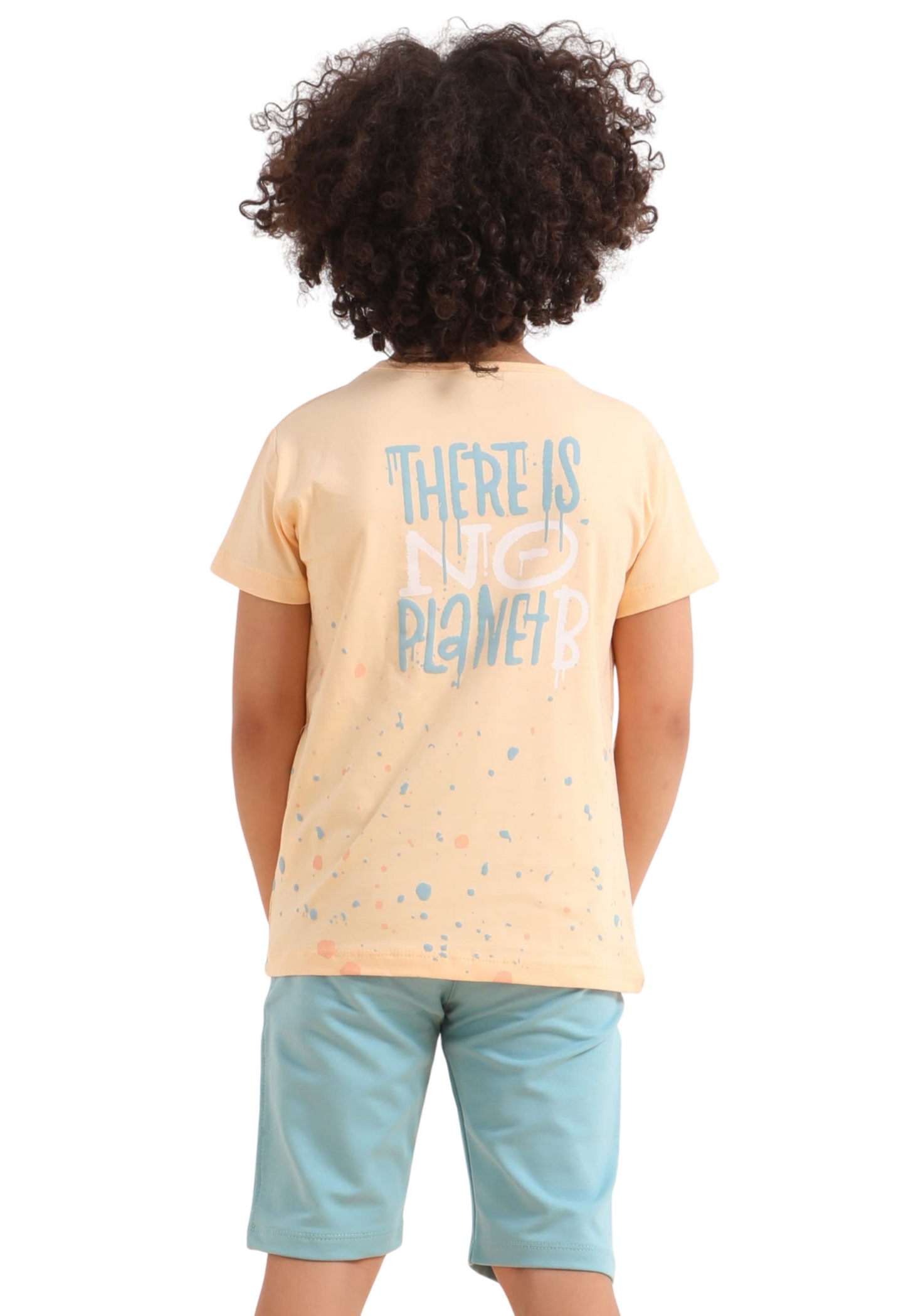 Boy's Summer Two-Piece Set, 100% Cotton (Sunny Vibes Set)