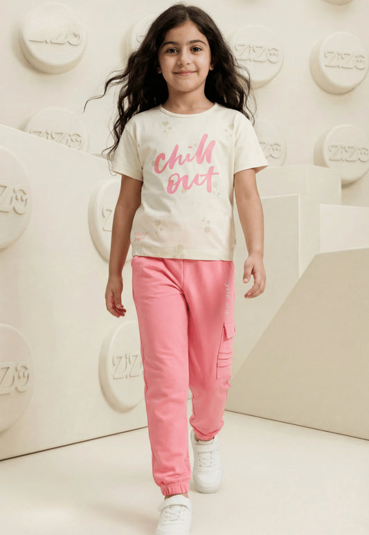 Girls' pajama set is designed for ages 6 to 12 years 745