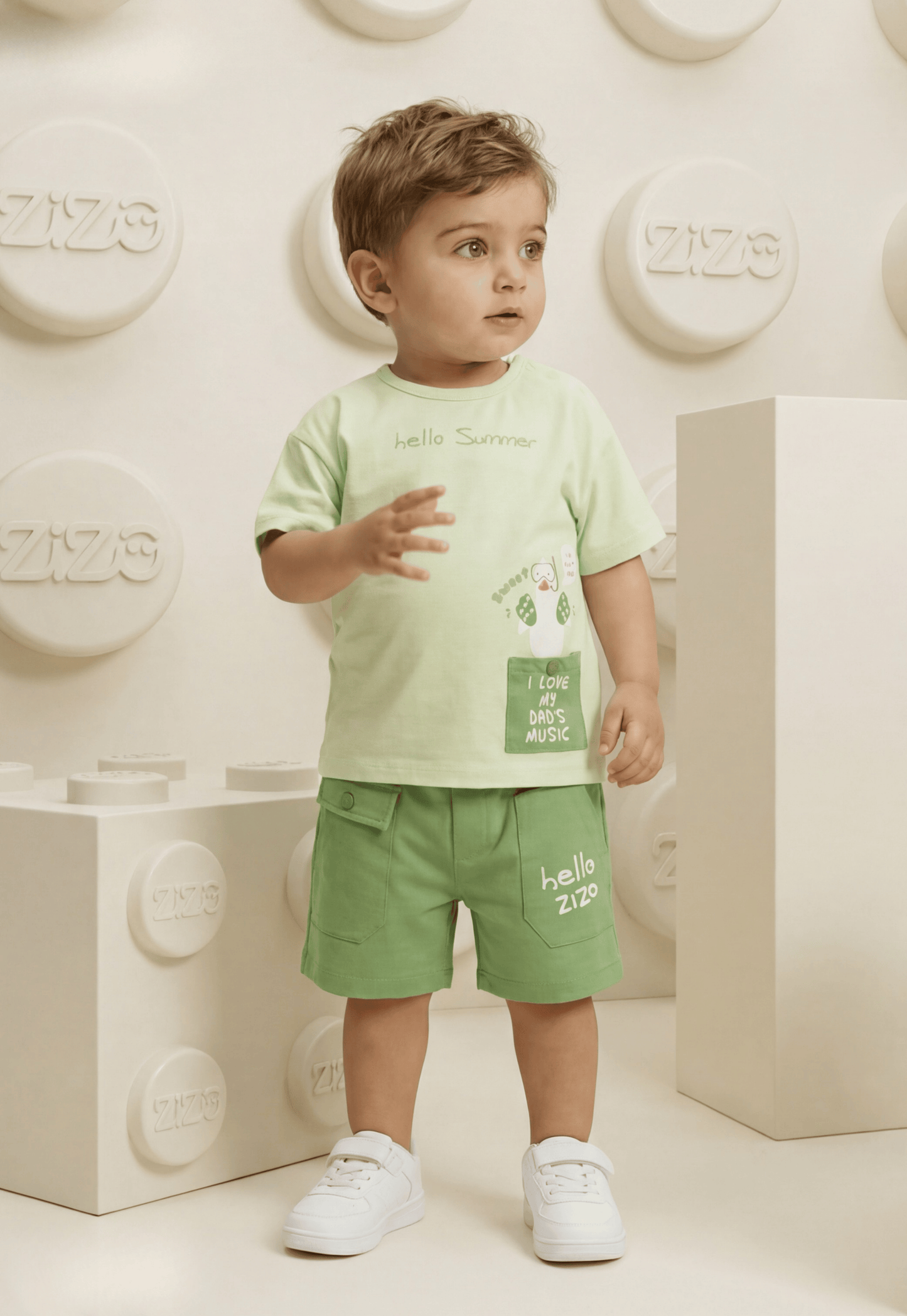 A delightful baby girl's pajama set designed for ages 9 to 18 months.1088