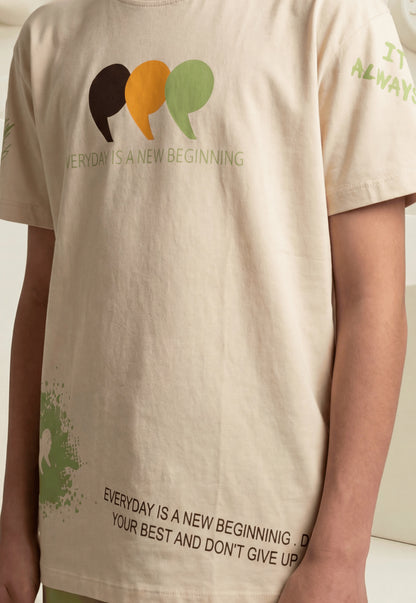 Summer two-piece boys' set, 100% cotton (Summer Breeze Set)