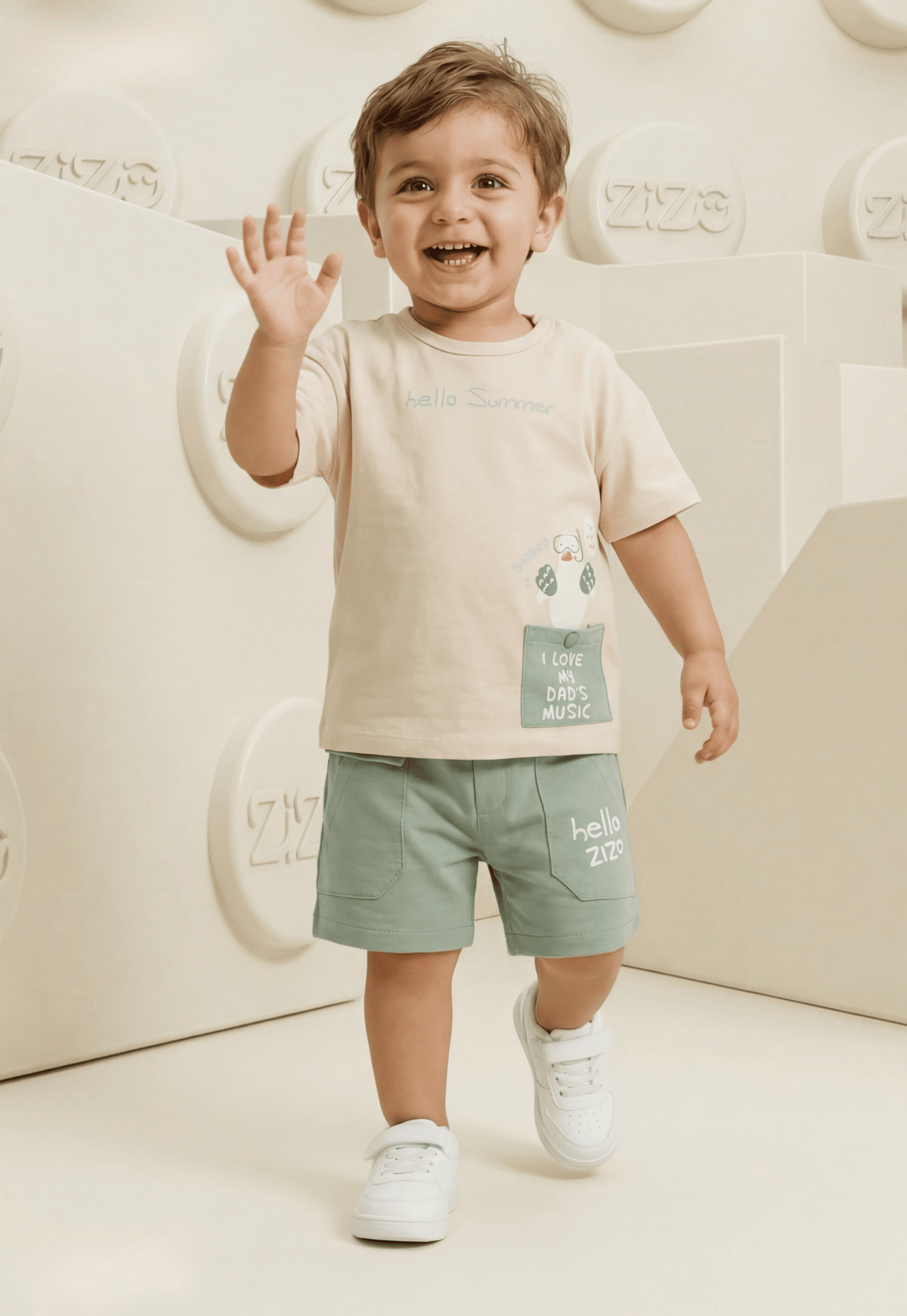 A delightful baby girl's pajama set designed for ages 9 to 18 months.1088