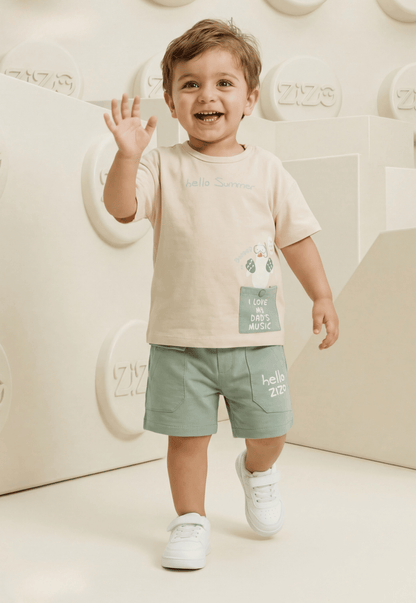 A delightful baby girl's pajama set designed for ages 9 to 18 months.1088