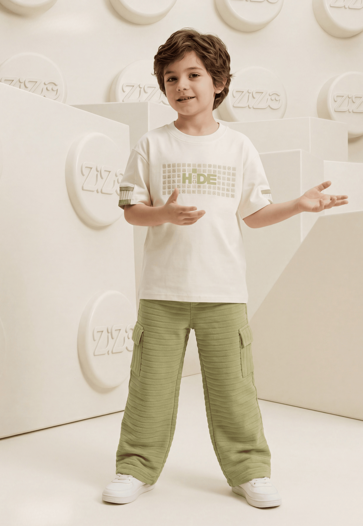 Summer two-piece boys' set, 100% cotton (Summer Breeze Set)