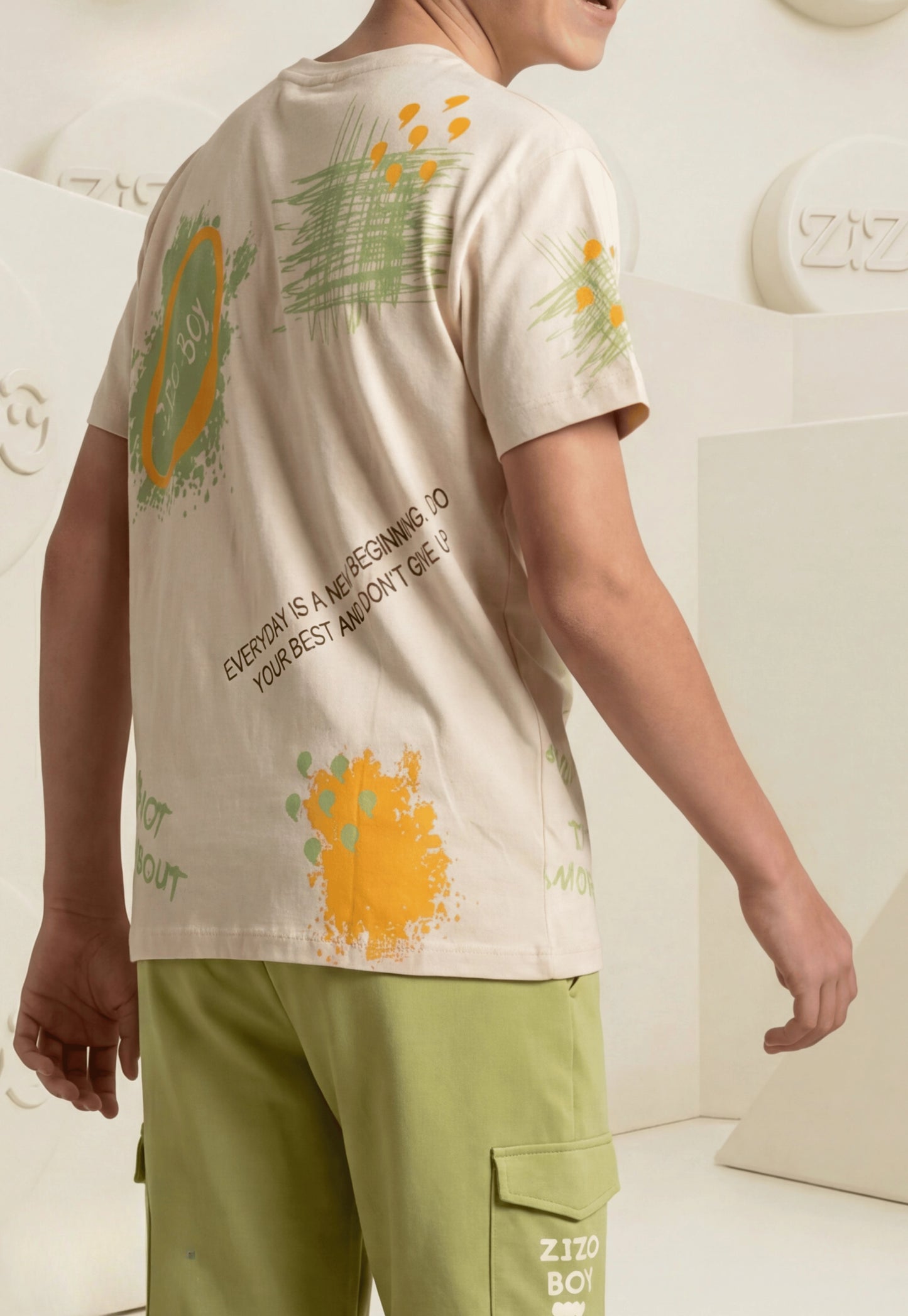 Summer two-piece boys' set, 100% cotton (Summer Breeze Set)