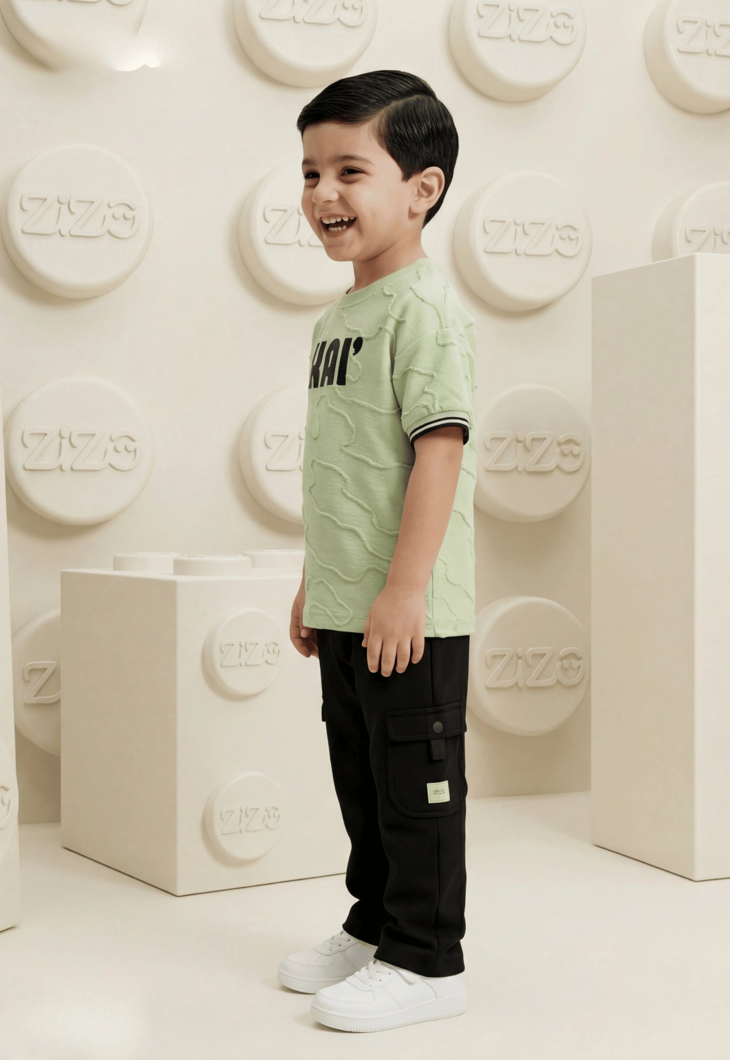 طقم اولادي صيفي قطعتين قطن %100 (KAI Cargo Set)