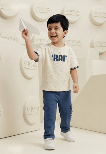 طقم اولادي صيفي قطعتين قطن %100 (KAI Cargo Set)
