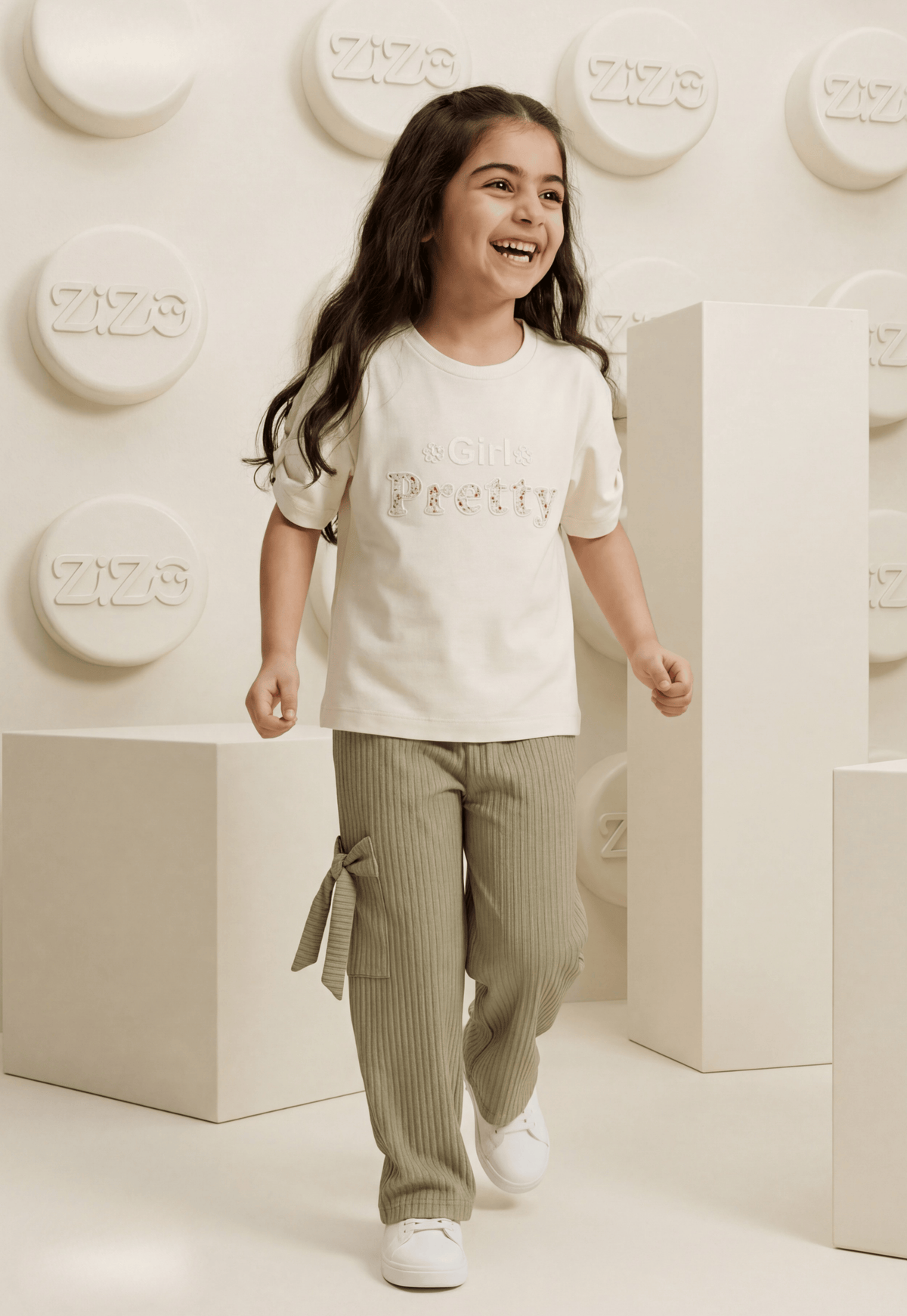 طقم بناتي صيفي قطعتين قطن %100 (Pretty Girl Set)