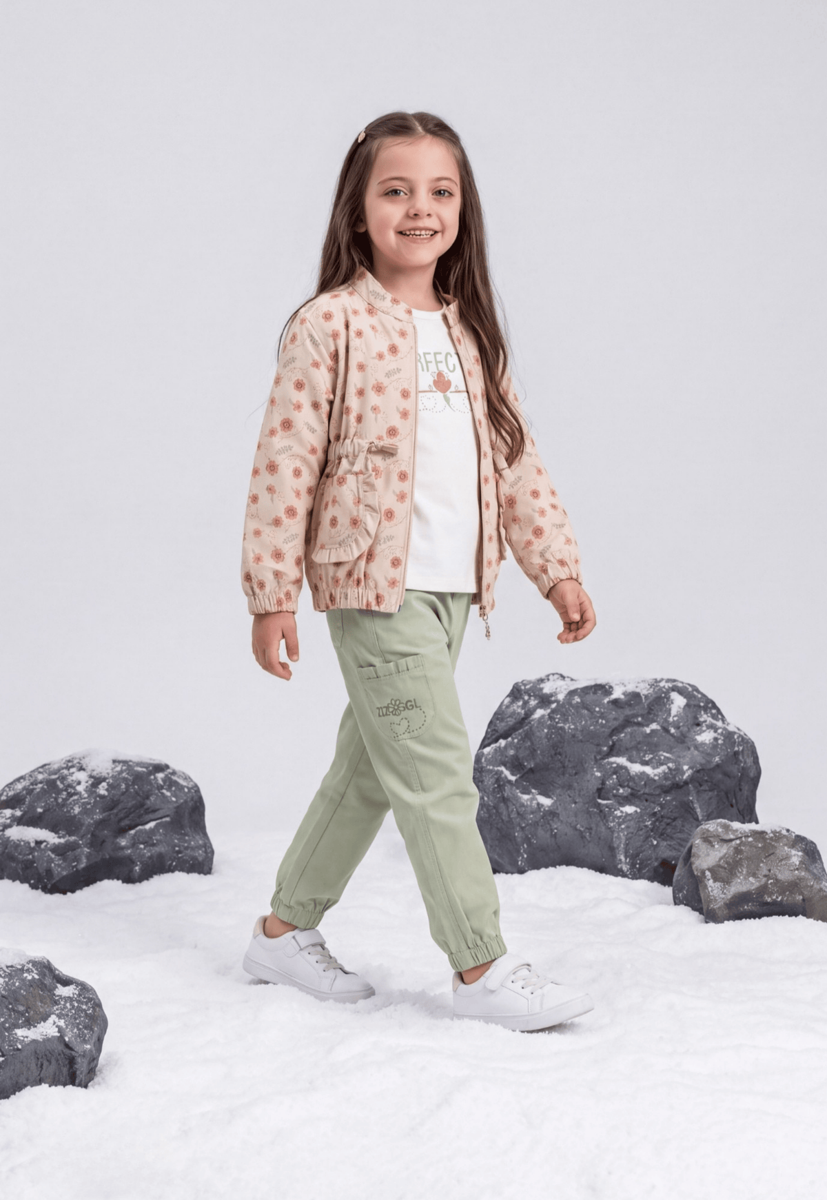 Girls' winter pajamas, 3 pieces (819)