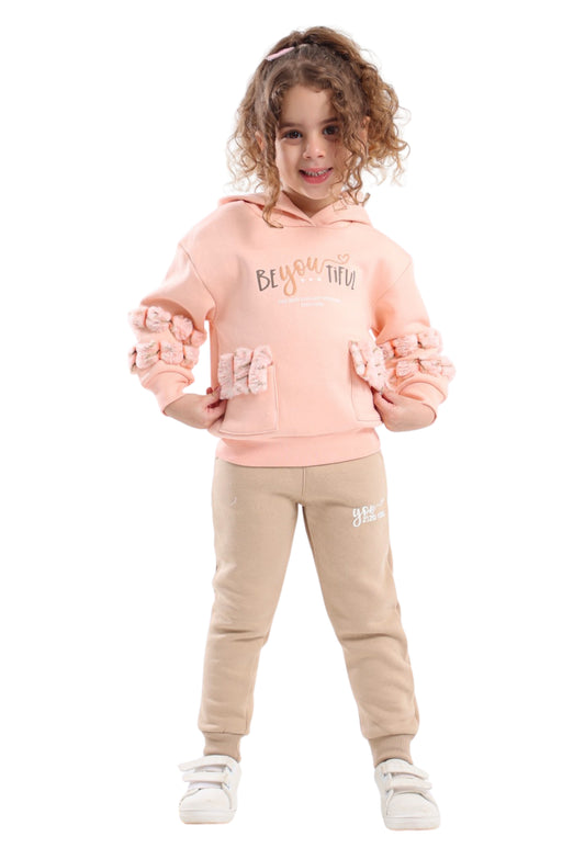 بيجاما بناتي مطبوعة بتصميم مميز من قطعتين (816)