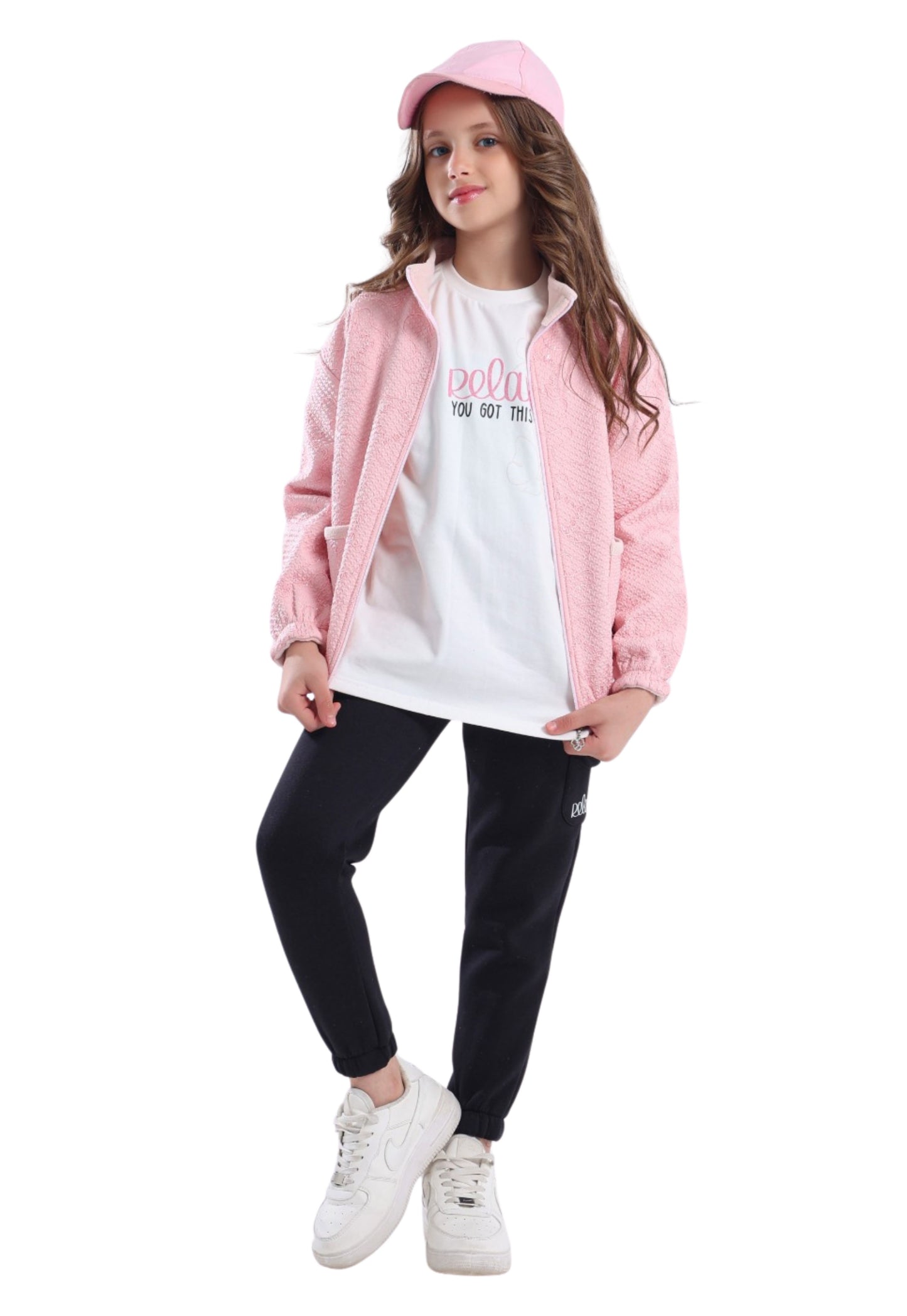 بيجاما بناتي فرو ناعم مكونة من 3 قطع (849)