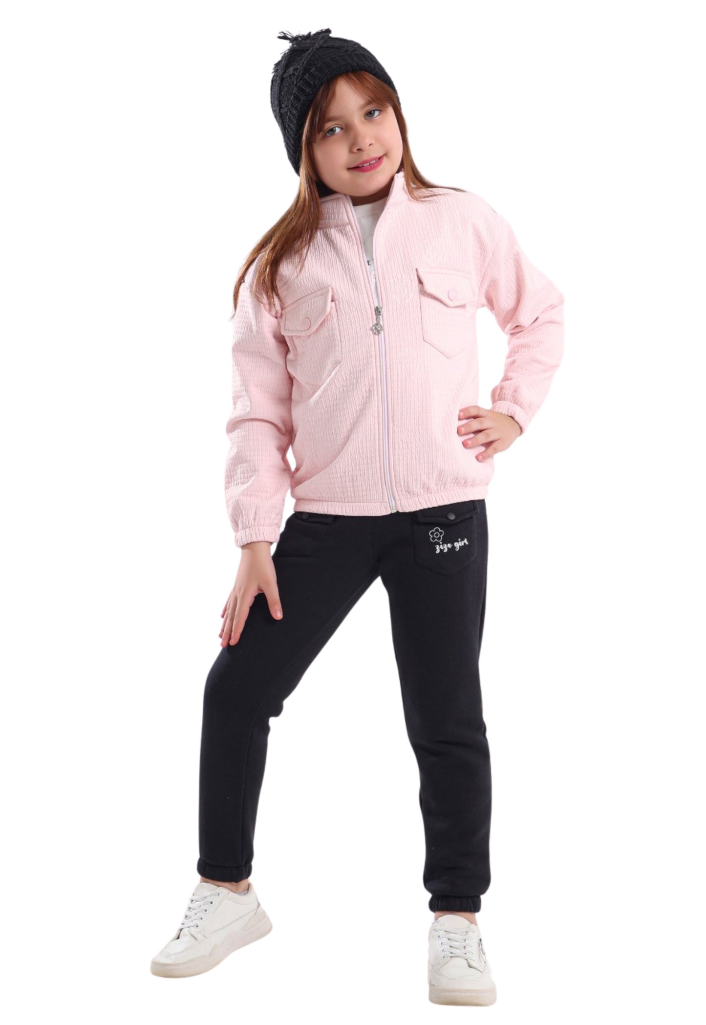 بيجاما بناتي مبطنة من 3 قطع (853)